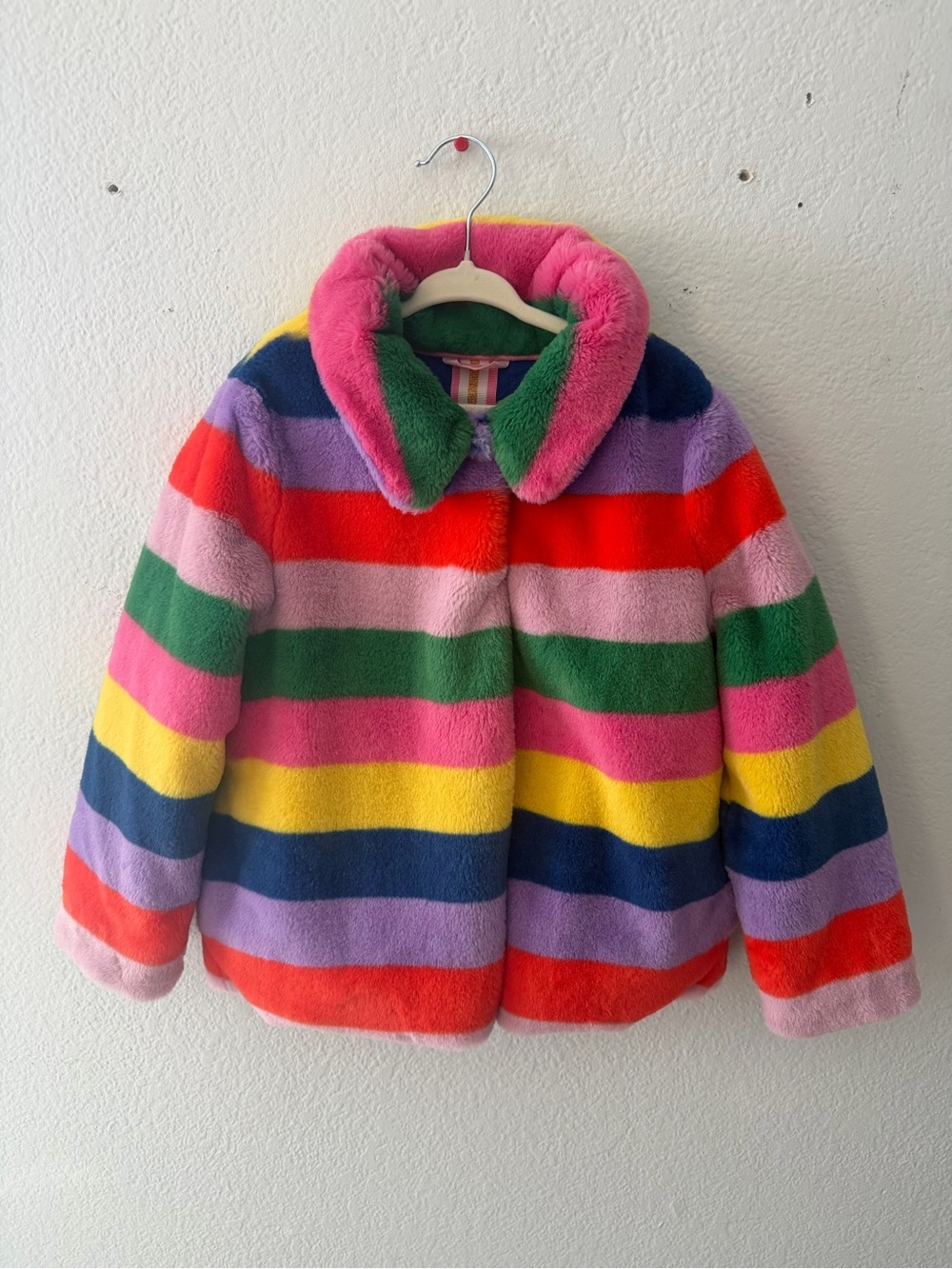 Mini Boden Fun Faux Fur Coat